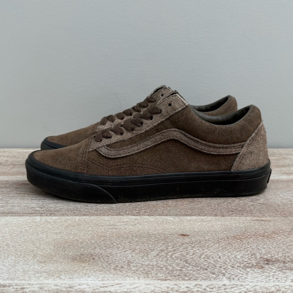 Vans Brown Suede Low-Top Sneakers Size 7 Men